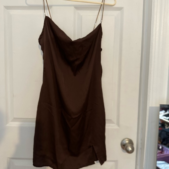 Streetwear Society Dresses & Skirts - Brown cowel slip dress